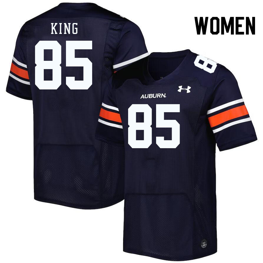 Women #85 Cam'Ron King Auburn Tigers College Football Jerseys Stitched-Navy